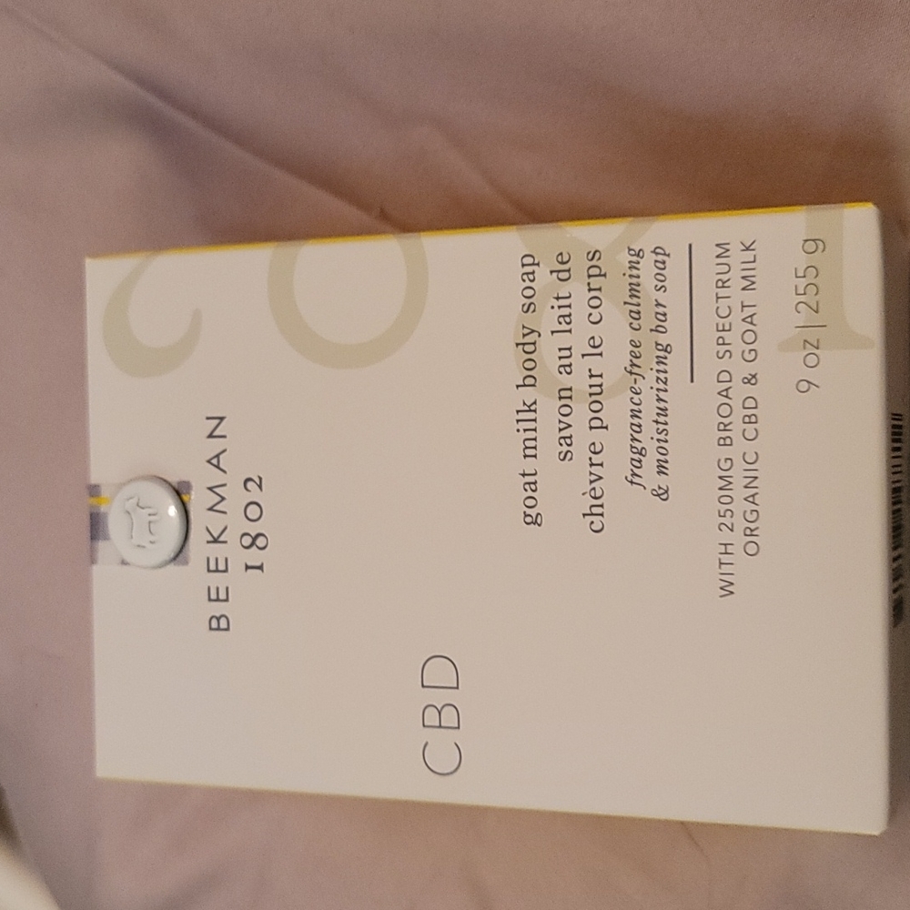 BEEKMAN 1802 PURE GOAT MILK SOAP W/ 250 MG BROAD SPECTRUM ORGANIC CBD